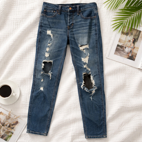 Wild Fable Denim - Distressed Grunge Wild Fable Blue Jean Size 4/27R. 0097